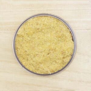 Photo of carnauba wax (E903), one of the commonly used food glazing agents.